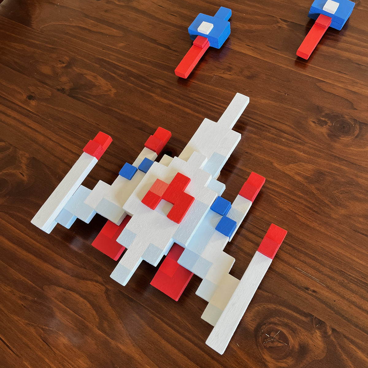 Galaga Ship, Optional Blaster Shots (wood)