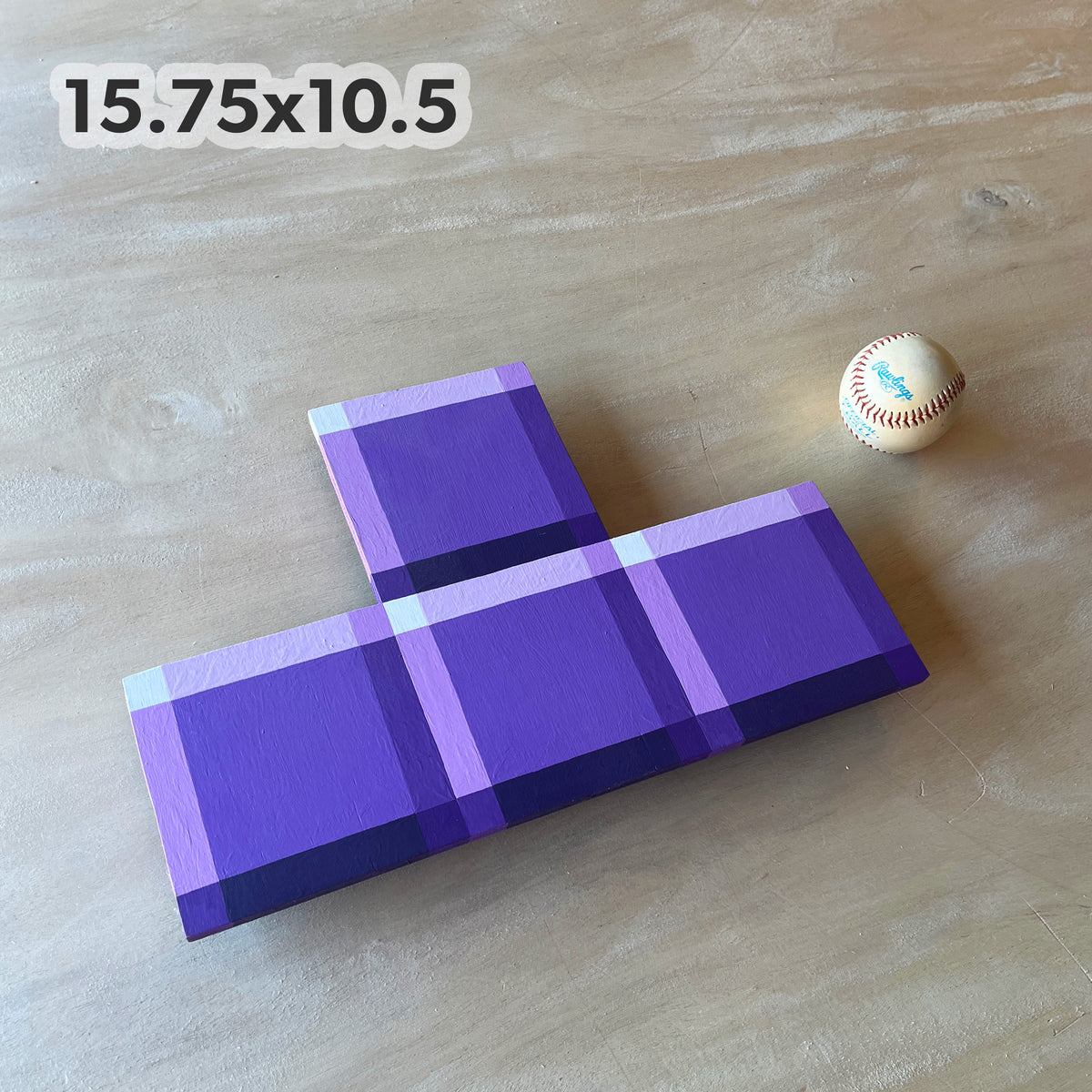 Tetris Piece Purple (wood)