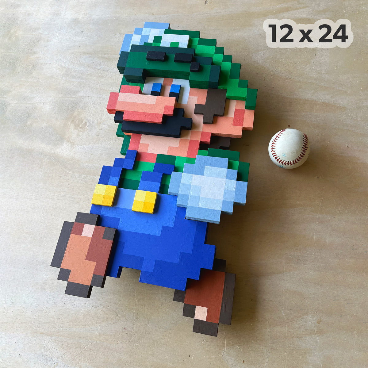 Jumping Luigi (wood)
