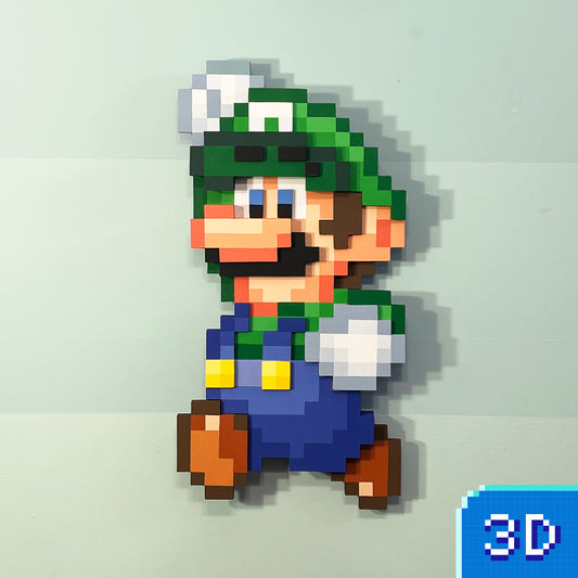 Jumping Luigi (wood)