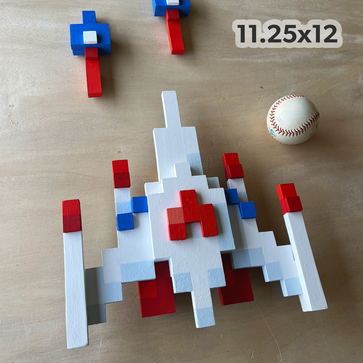 Galaga Ship, Optional Blaster Shots (wood)