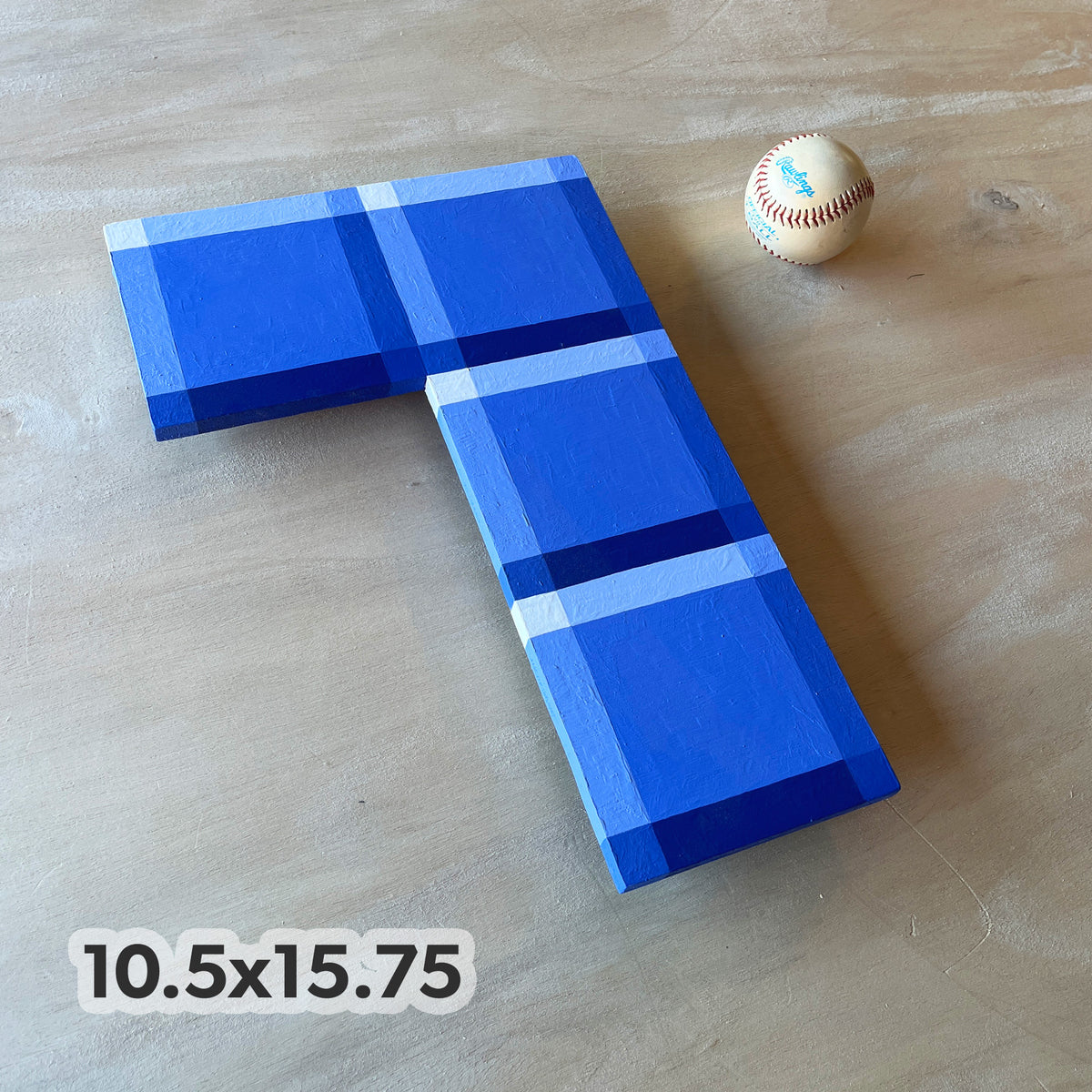 Tetris Piece Blue (wood)